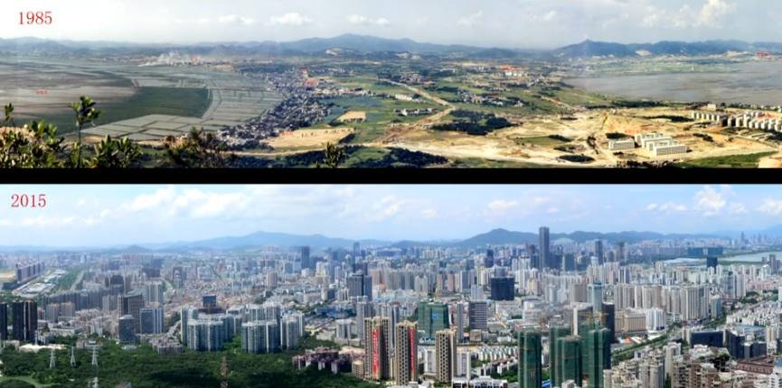 Shenzhen 1985 und 2015