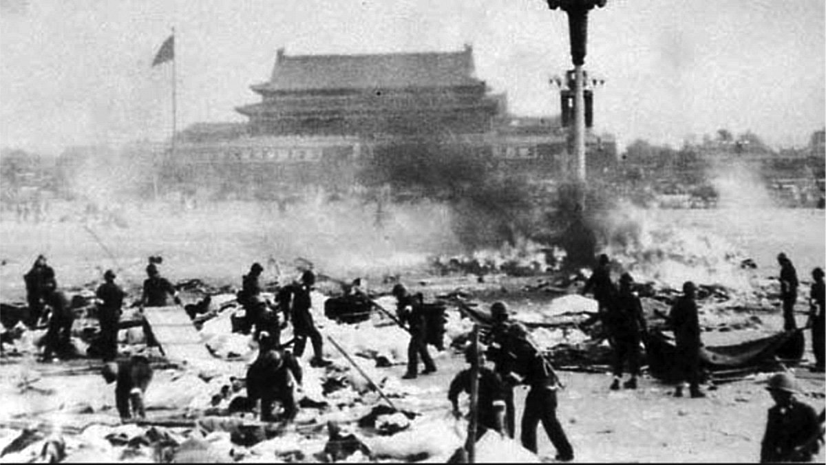 Tiananmen-Platz nach dem Massaker 1989